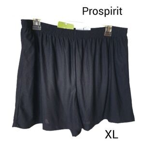 Women's Black Shorts XL ProSpirit Dry FX Ultra Light Lined Workout Shorts NWT